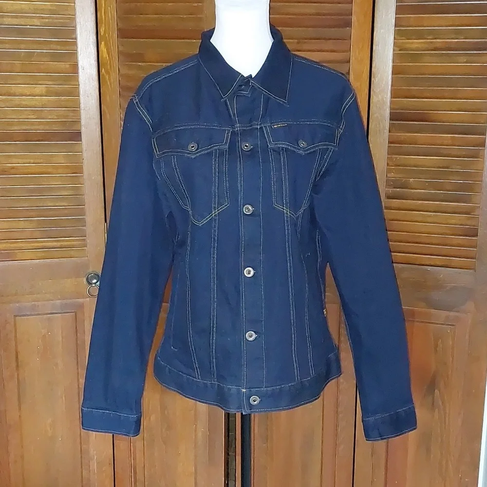 G-Star Raw Dark Denim Jacket Sz L